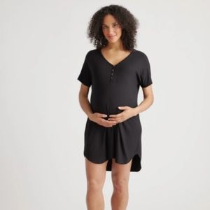 Quince Bamboo Jersey Maternity & Nursing Nightgown